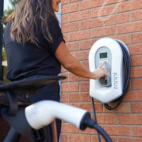 nu.energy Zappi EV Charger Wall Photo